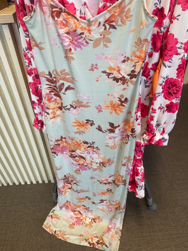 Blommig Långklänning