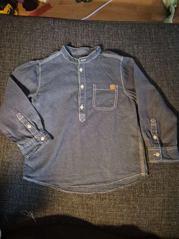 H&M Mörkblå murarskjorta