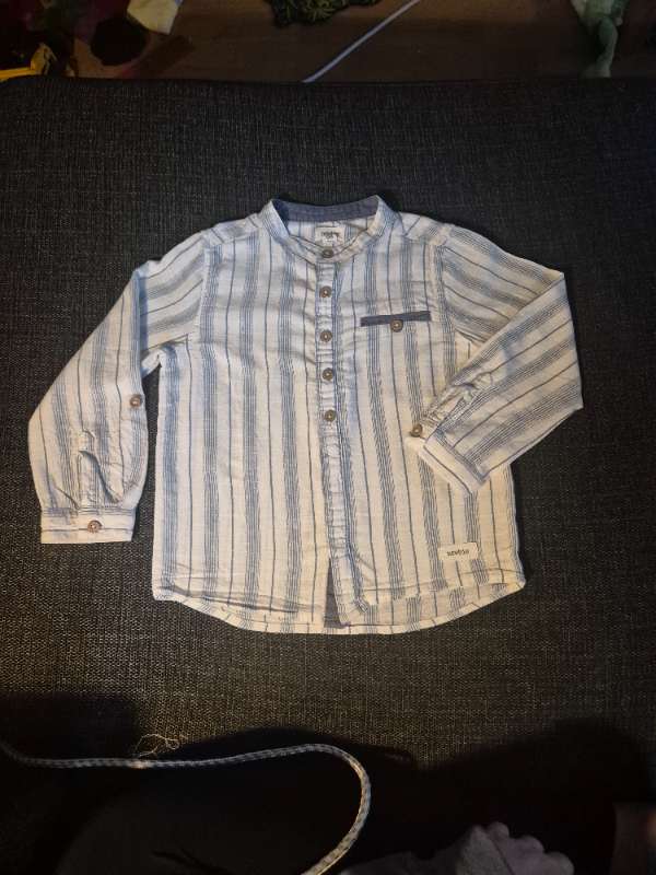 Newbie blårandig murarskjorta