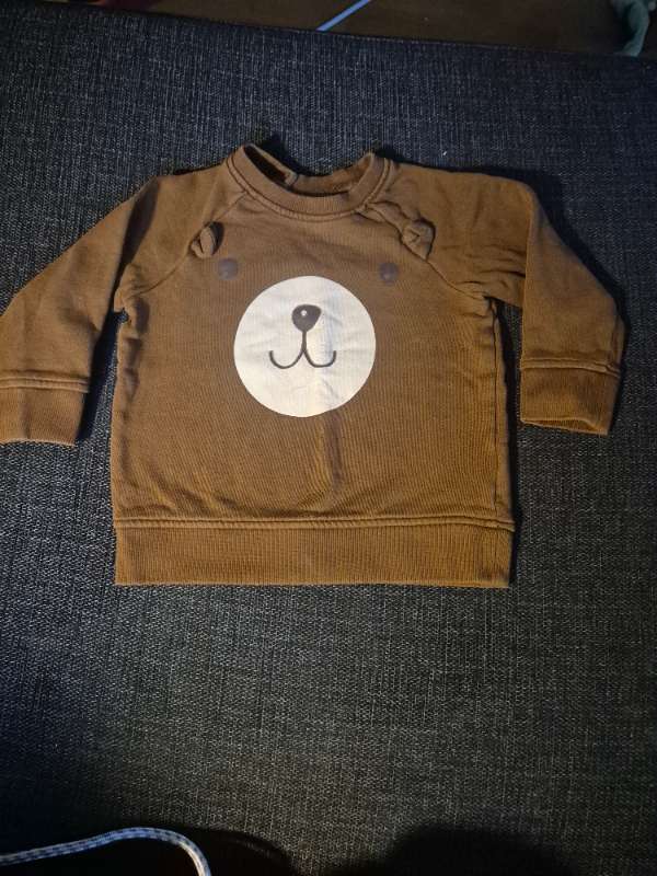 H&M brun tjocktröja nallebjörn