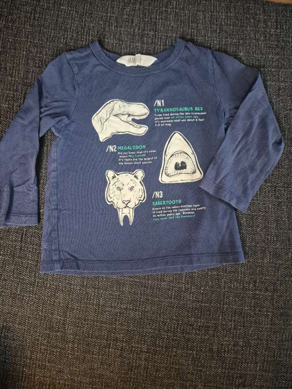 HM mörkblå långärmad haj/tiger