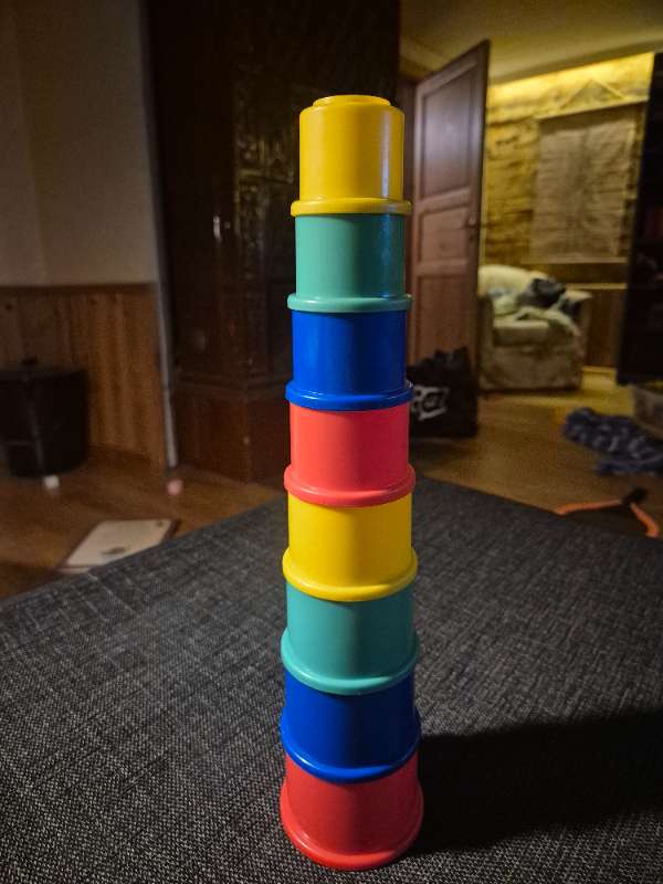 Stapeltorn plast multicolor