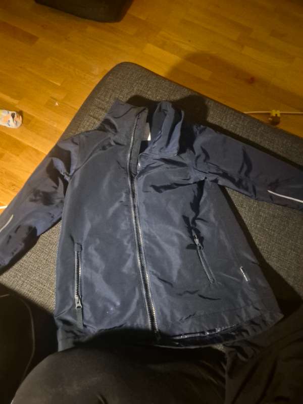 PoP mörkblå skaljacka luva