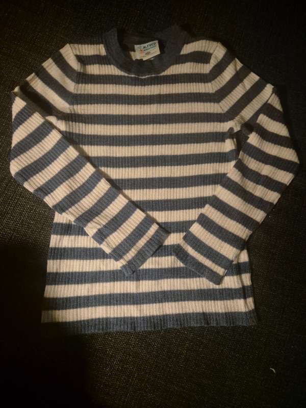 Stl 110/116 ulltröja blåvit PR