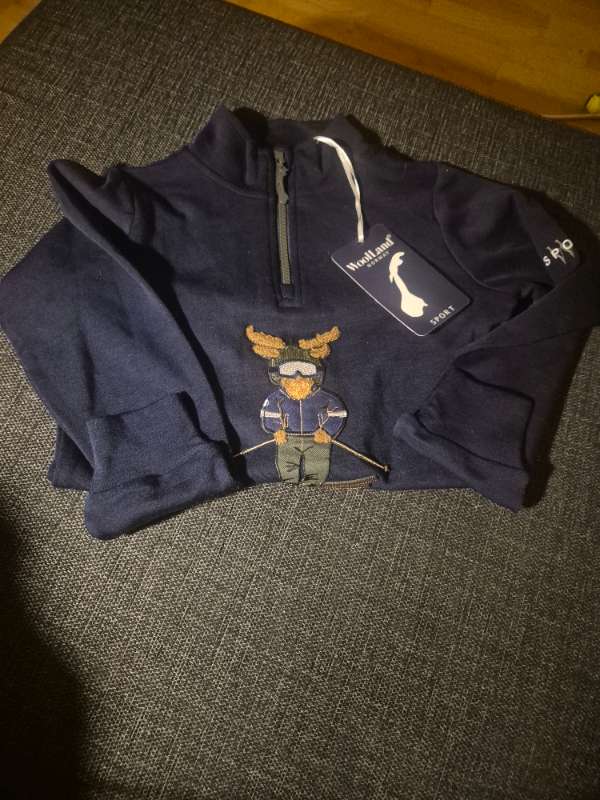 Stl 122/128 ulltröja älg WL