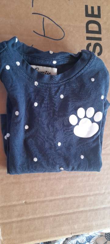 Klänning m tass mörkblå