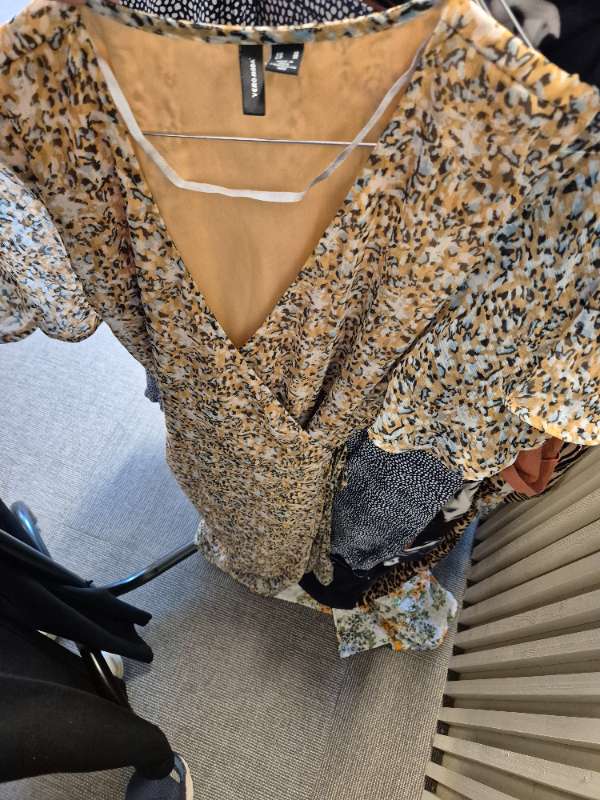 Klänning Vero Mbbeun blå vit