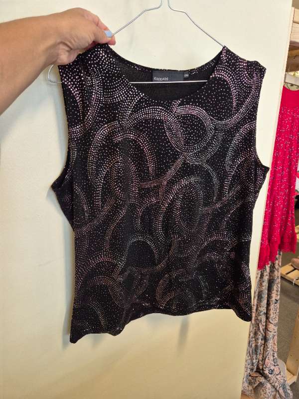 Kappahl svart glitter