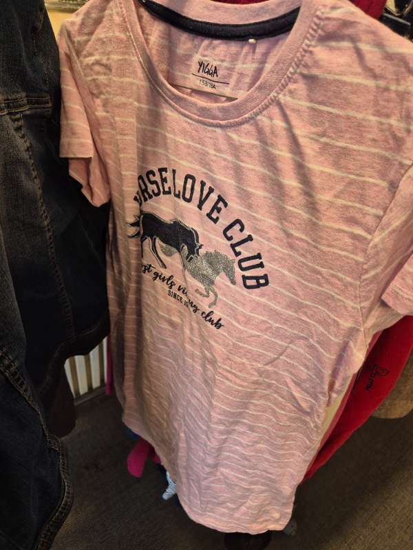 Rosa tshirt horse love