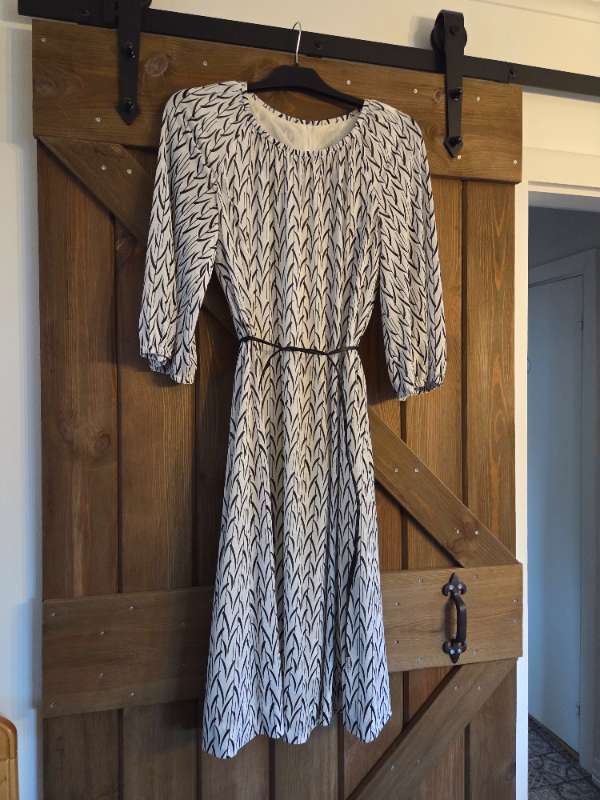 Vintage klänning svart/vit