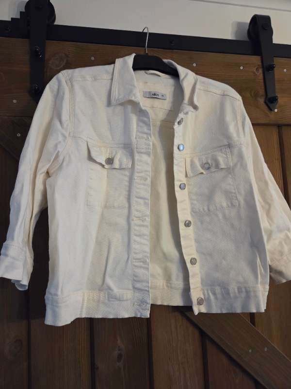 Ellos jeansjacka vit