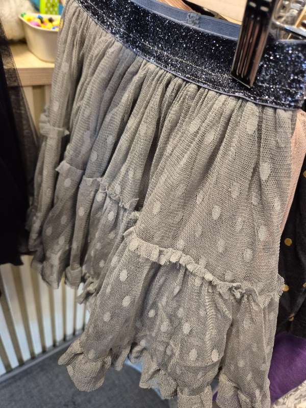 Lidex kjol grå prickar