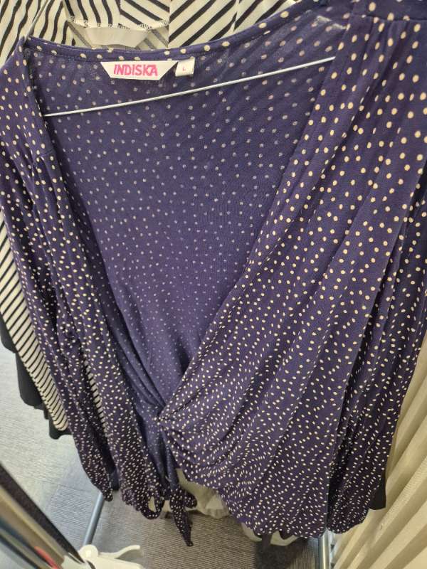 Indiska blå prickig