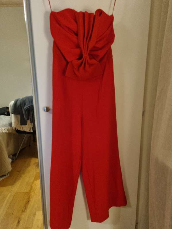 Röd byxdress