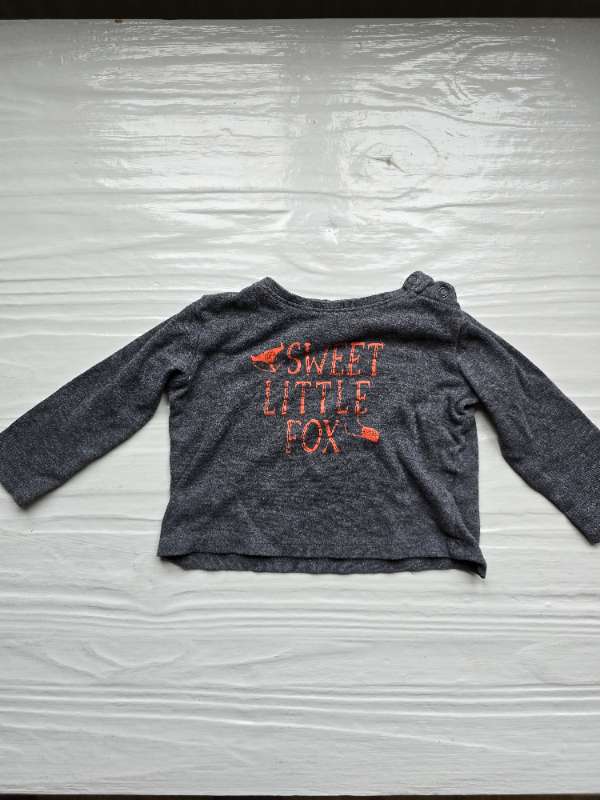 Mörkgrå långärmad tröja