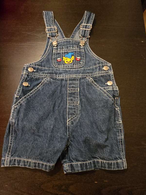 Hängselbyxor med Bamse