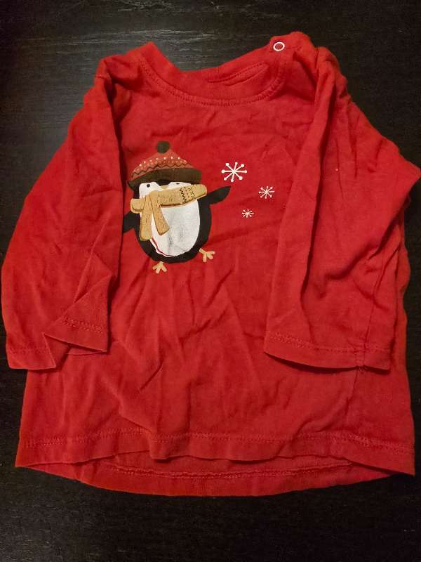 Röd långärmad jultröja