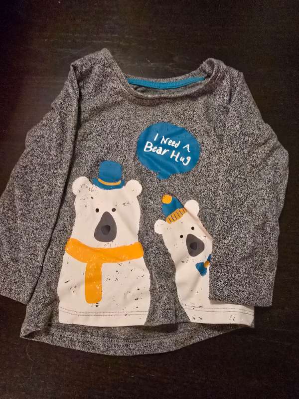 Långärmad tröja med isbjörnar