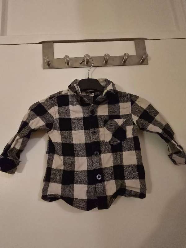 Svartvit flanell skjorta