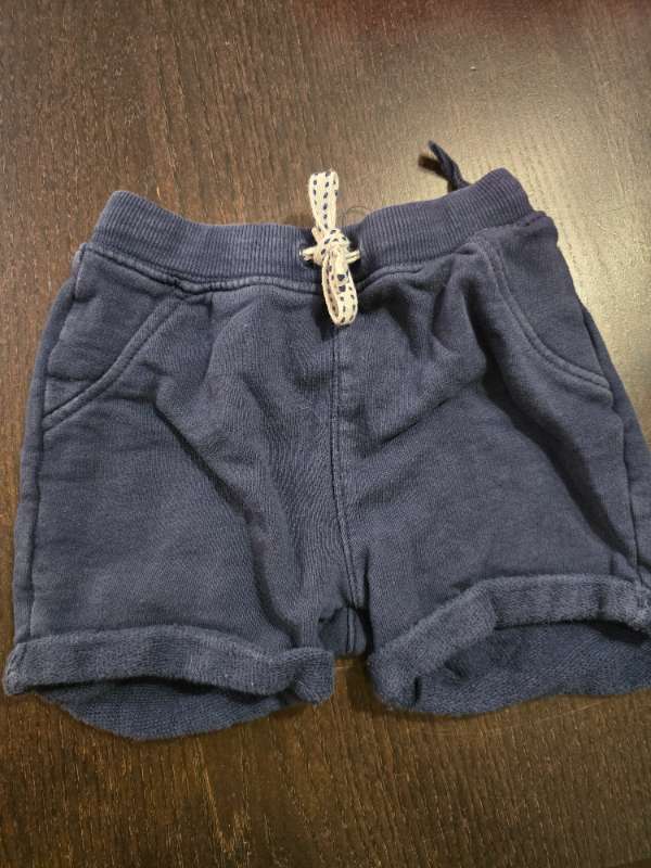 Mörkblå mjukis shorts