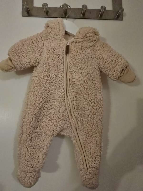 Beige teddyoverall