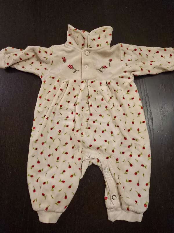 Blommig varm overall
