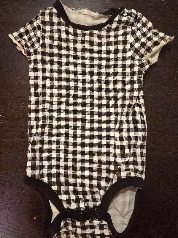 Svartvit rutig body
