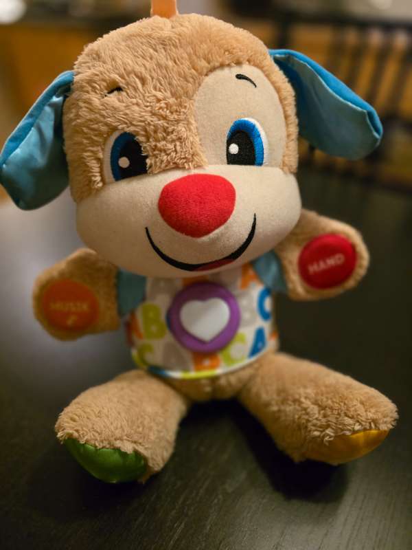 Fisher Price nalle på svenska