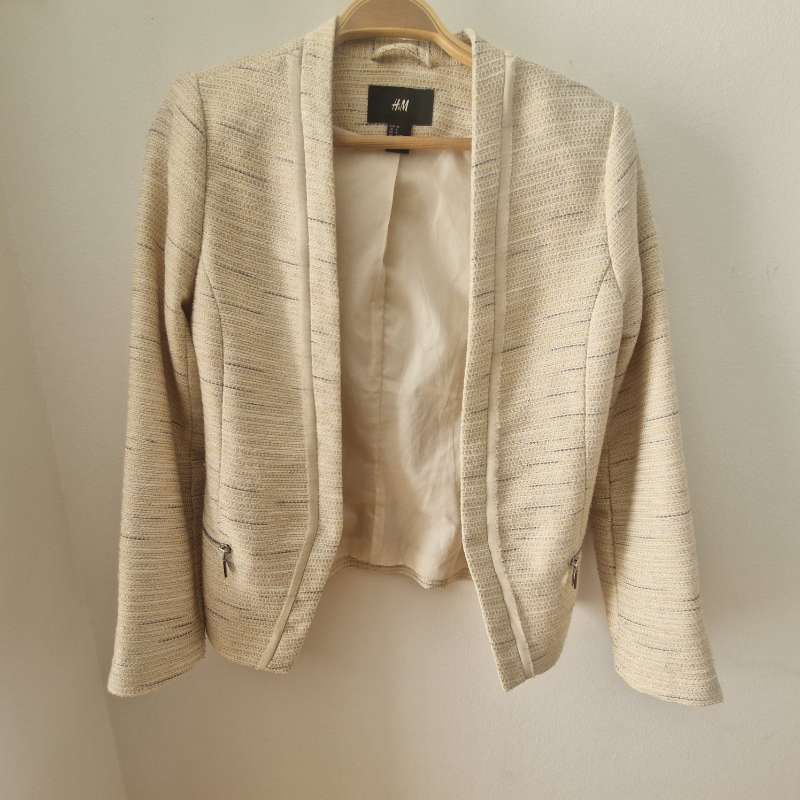 Kavaj med glttertråd H&M