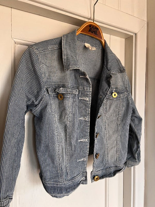 Jeansjacka randig