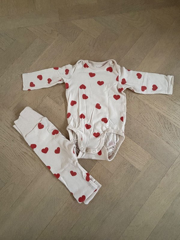 HM Hjärtan Set Body Byxa 62