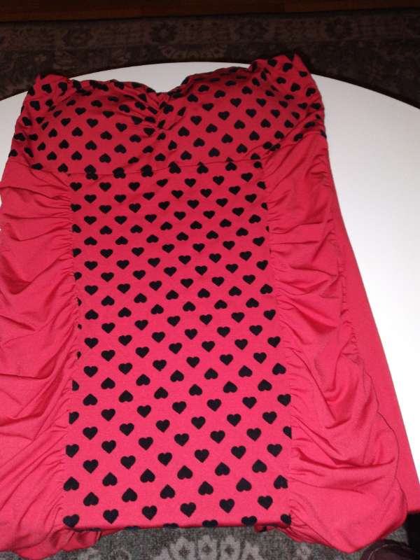 Röda hjärtat klänning