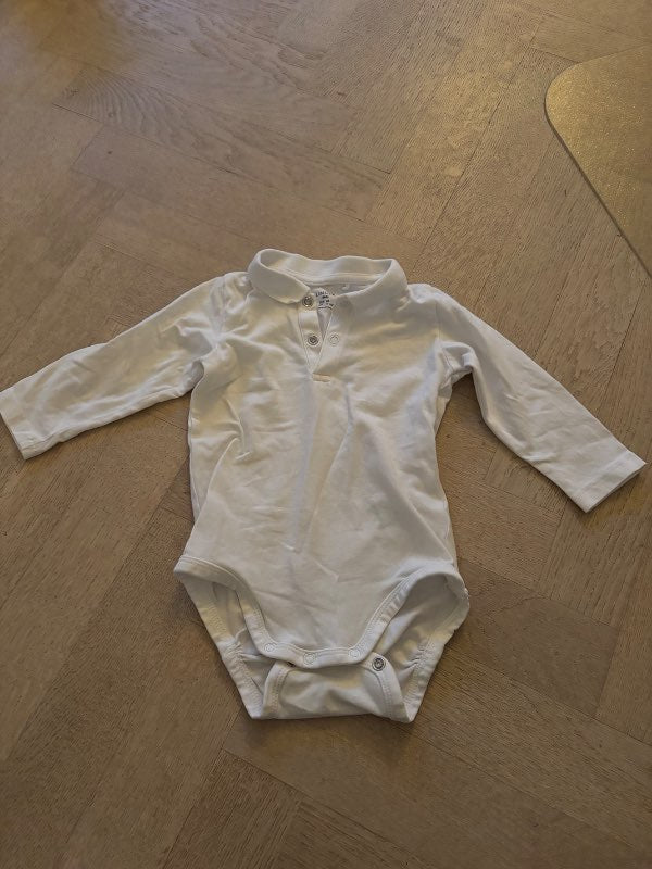 Lindex Vit krage Body 68