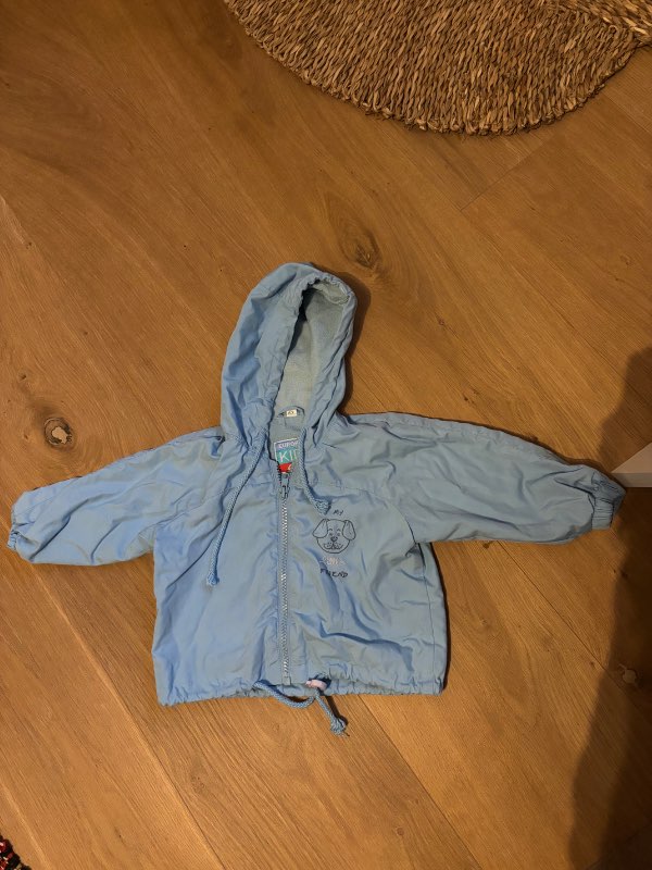 Lindex ljusblå hund jacka 68