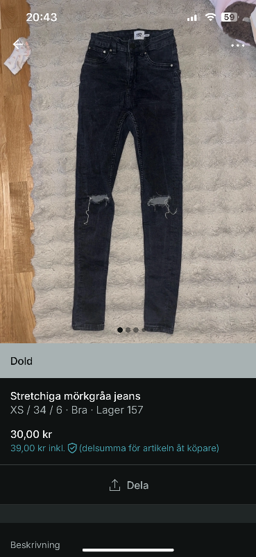 Jeans med hål