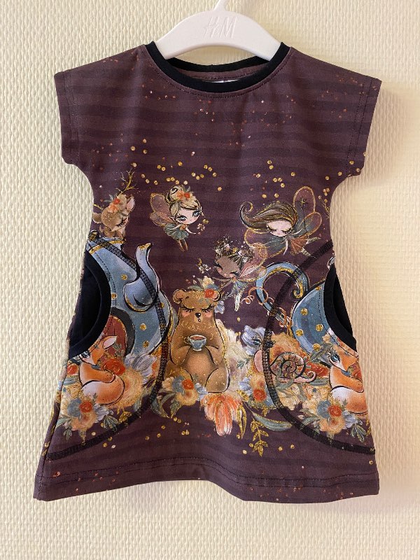 Klänning Teparty GOTS-tyg