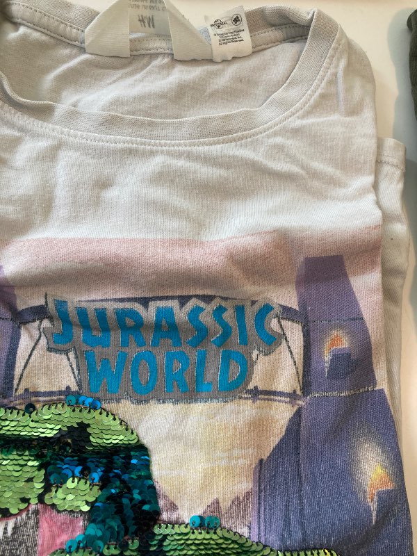 T-shirt med paljetter