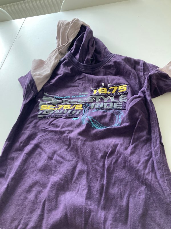 T-shirt långärmad lila