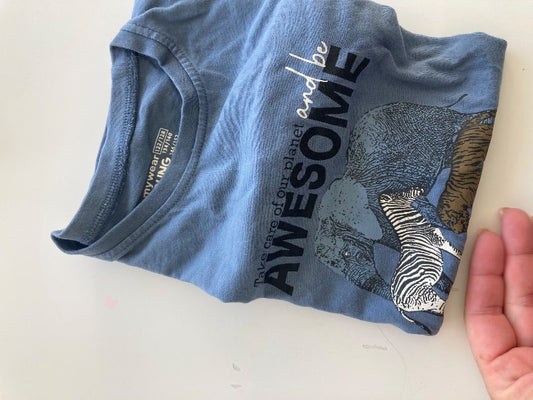 T-shirt blå zebra
