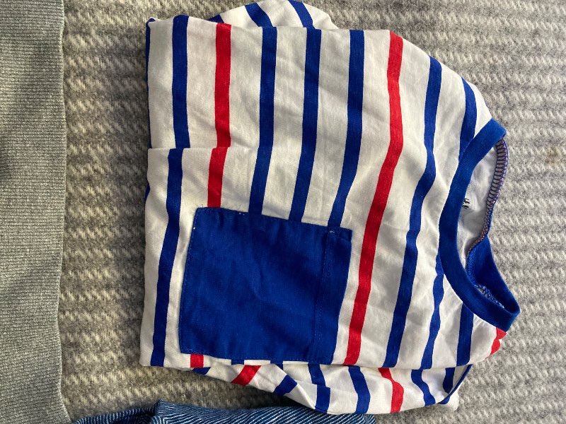 T-shirt långärmad randig