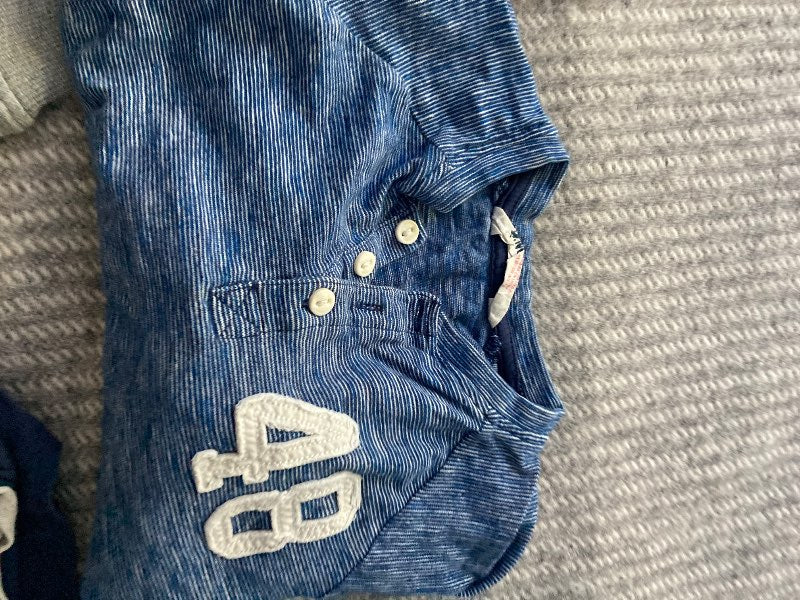 T-shirt blå långärmad