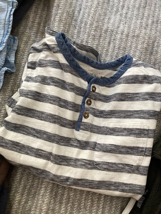 T-shirt långärmad vit