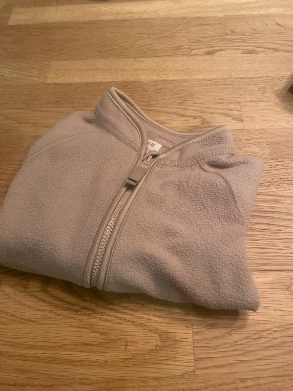 H&M fleecekofta beige 80