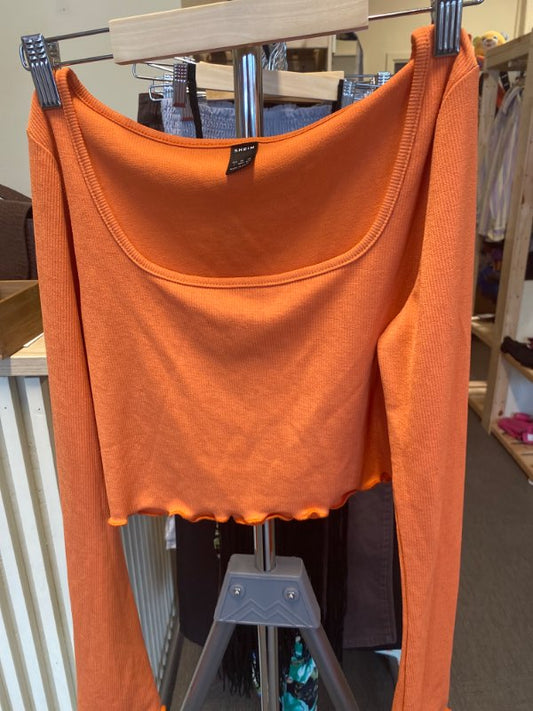 Orange shein tröja