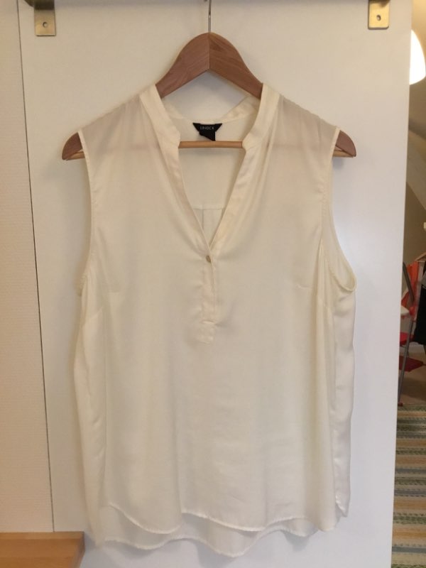 Cremefärgad top Lindex