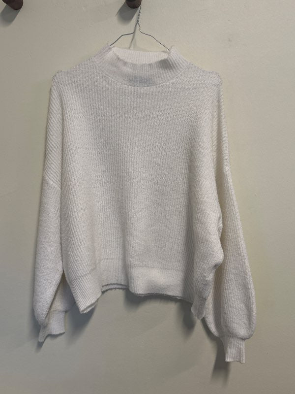 Zign stickad vit tröja