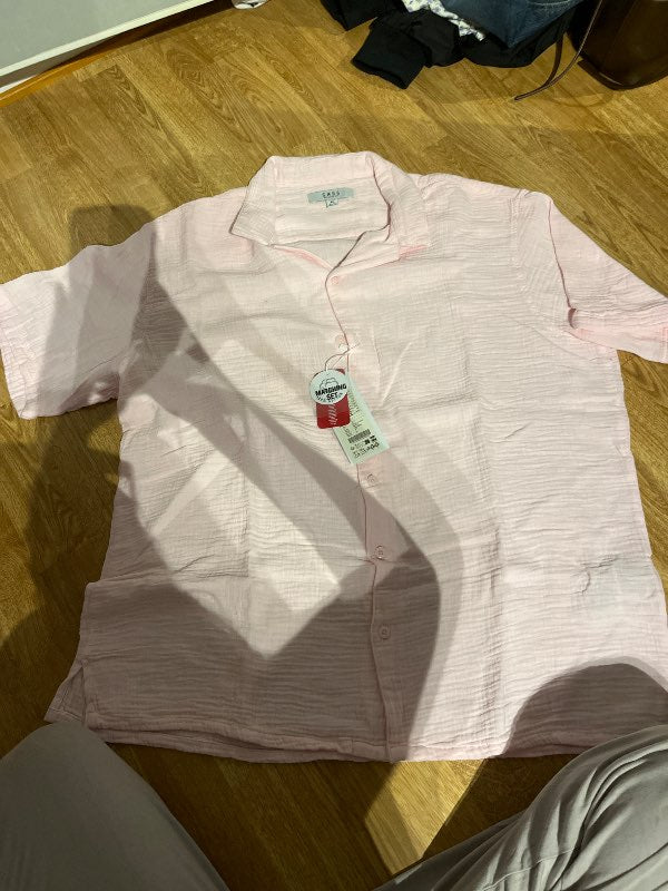 Bomullsskjorta Rosa