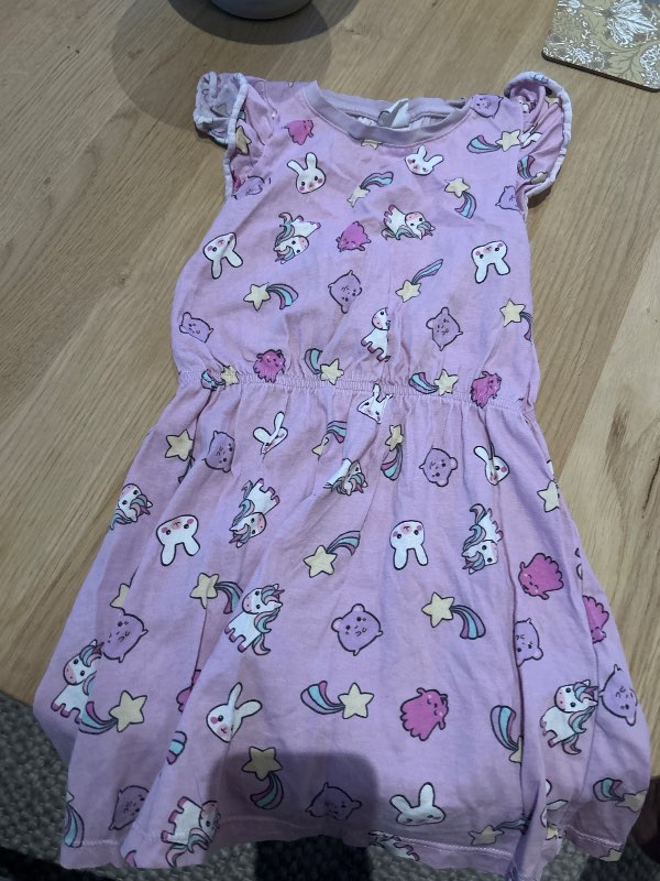 Klänning med mönster, Lila