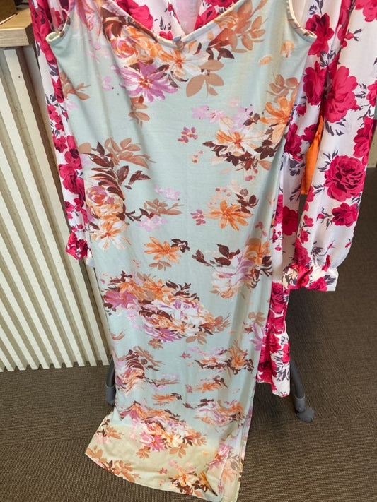 Blommig Långklänning