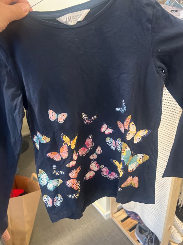 Blå fjärillar tröja